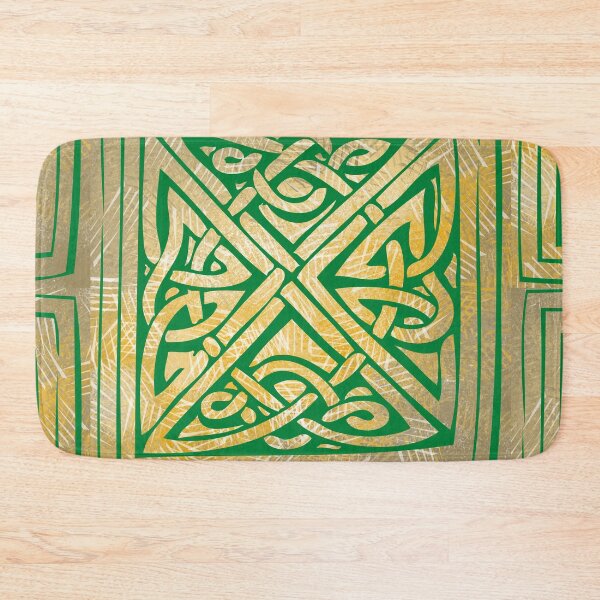 Item preview, Celtic Pattern 6 Green Lines - Throw Pillows and Prints.  designed and sold by ScatterHub.