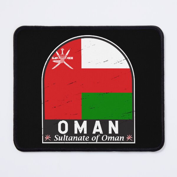 Item preview, Oman Flag Emblem Distressed Vintage designed and sold by KrisSidDesigns.