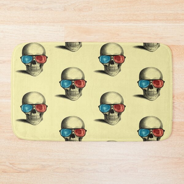 Item preview, Cool 3D glasses skull (yellow) designed and sold by Madame Memento.
