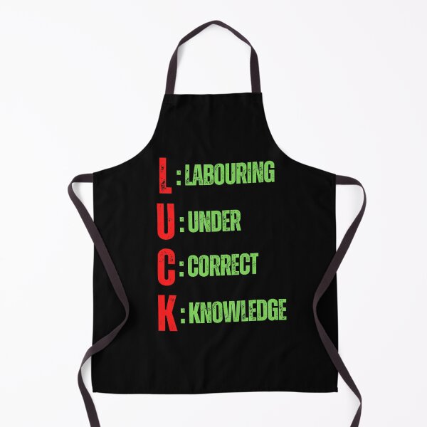 Item preview, LUCK LABOURING UNDER CORRECT KNOWLEDGE, ACRONYM STYLED TSHIRTS AND STICKERS designed and sold by Pugnaciousprint.