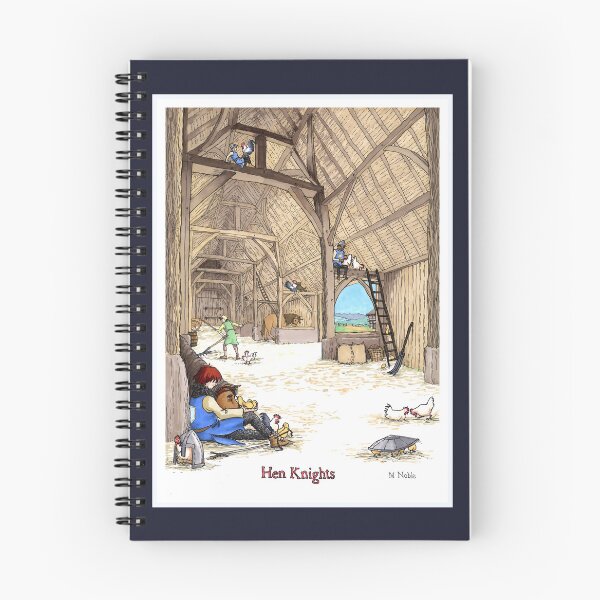 Item preview, Hen Knights - Medieval humor poster designed and sold by MNoblestudio.