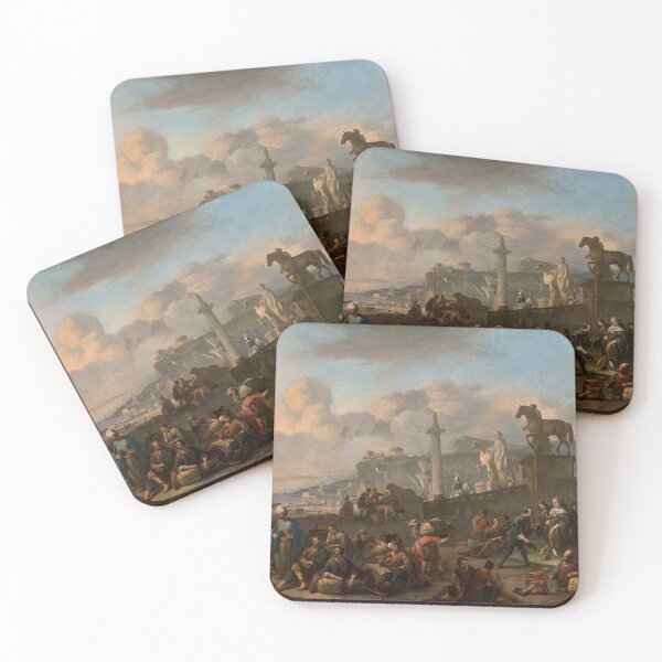 Item preview, An Imaginary Mediterranean Seaport designed and sold by Vintage Designs +.