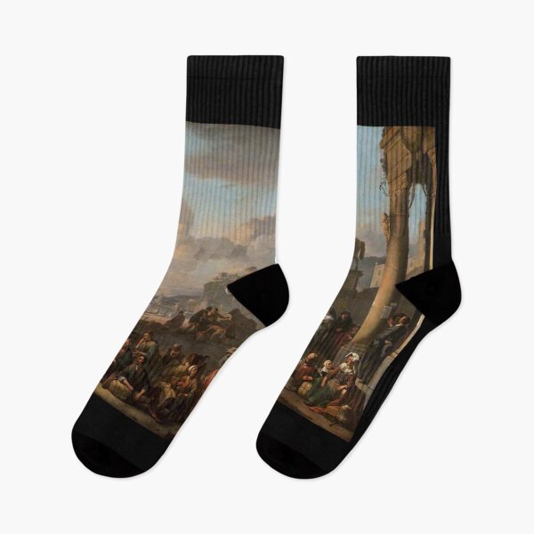 Item preview, An Imaginary Mediterranean Seaport designed and sold by Vintage Designs +.