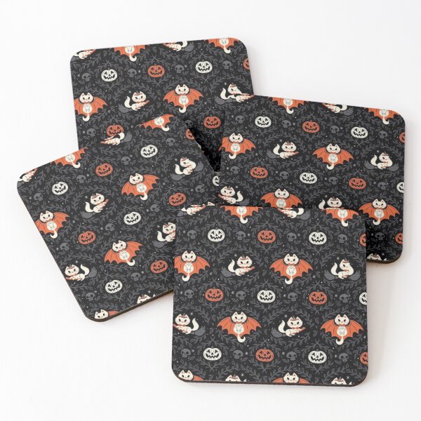 Item preview, Halloween Cats Background Pattern designed and sold by NatiiHerre.