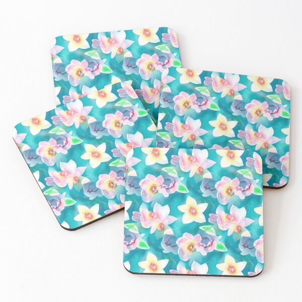 Item preview, Pastel floral abstract pattern designed and sold by Mirarima.