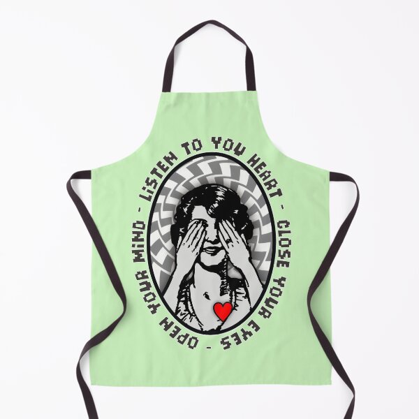 Item preview, Listen to your heart Open your mind - black marker trace red heart designed and sold by OptLuv.