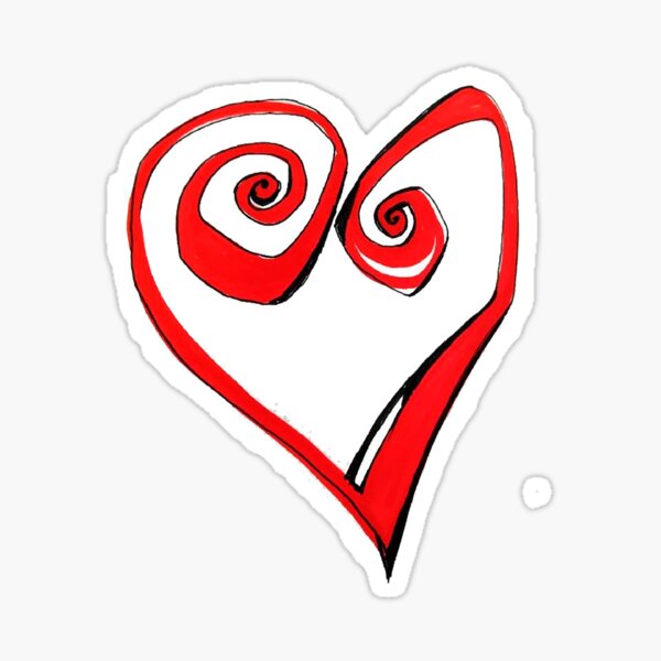 CORAZÓN ROJO LUTXANA Pegatina