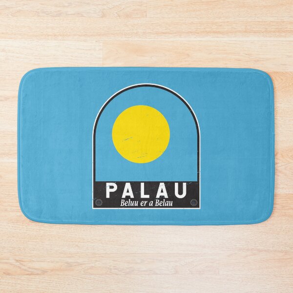 Item preview, Palau Flag Emblem Distressed Vintage designed and sold by KrisSidDesigns.