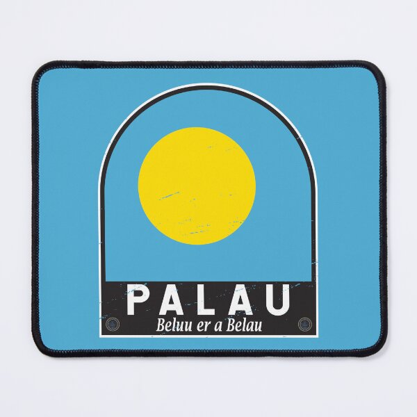 Item preview, Palau Flag Emblem Distressed Vintage designed and sold by KrisSidDesigns.