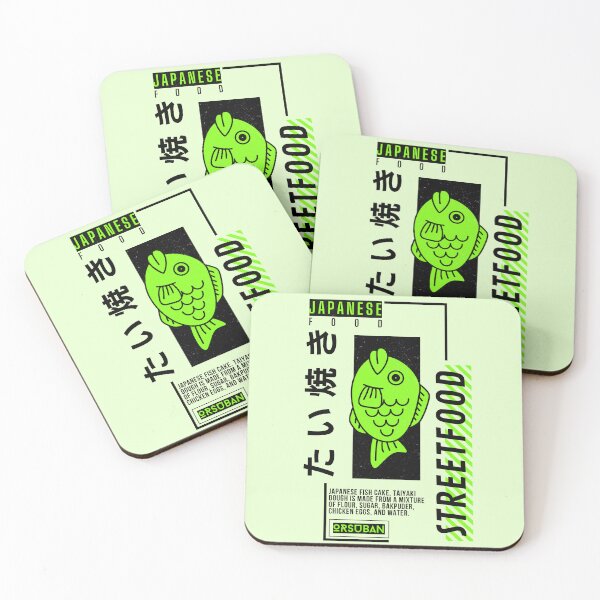 Item preview, Taiyaki streetfood ( black green) - orsuban designed and sold by ORSUBAN.