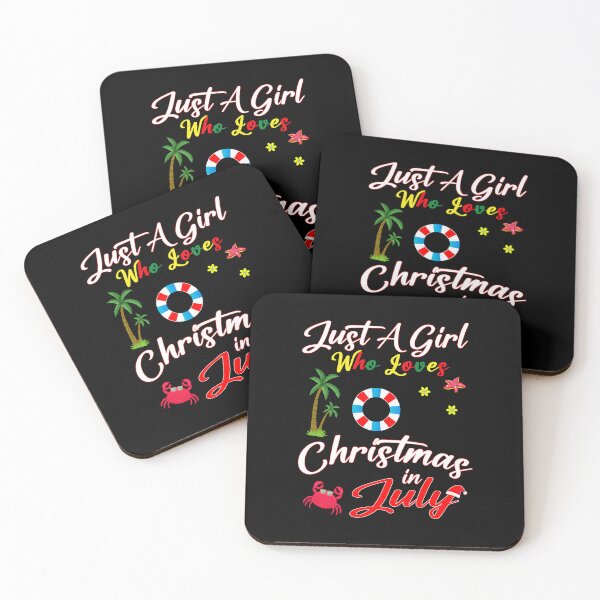 Item preview, Just A Girl Who Loves Christmas In July designed and sold by StyleClub100.
