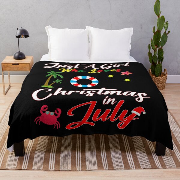Item preview, Just A Girl Who Loves Christmas In July designed and sold by StyleClub100.