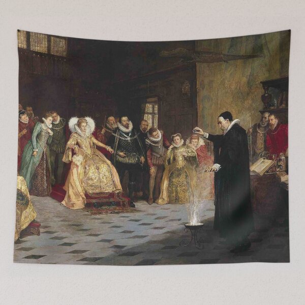 Item preview,  John Dee performing an experiment before Queen Elizabeth I - Glindoni designed and sold by Vintage Designs +.