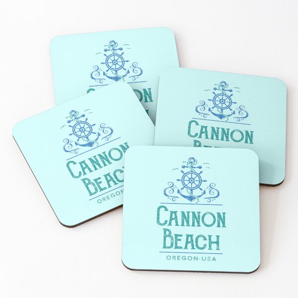 Item preview, Cannon Beach Oregon Vintage Nautical Design designed and sold by Futurebeachbum.