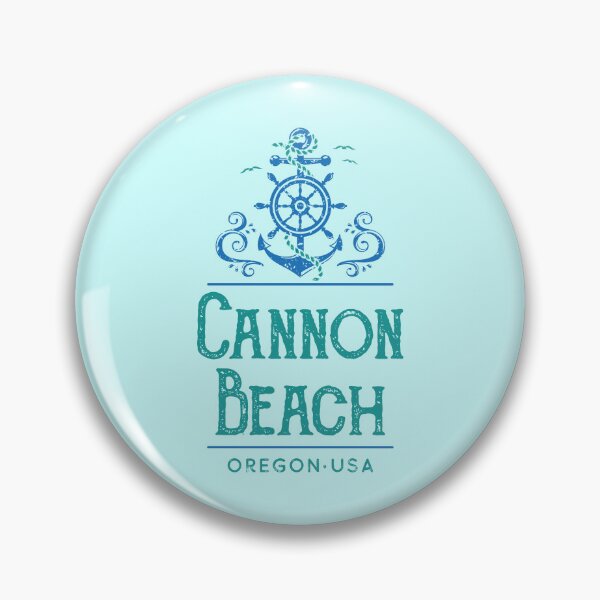 Item preview, Cannon Beach Oregon Vintage Nautical Design designed and sold by Futurebeachbum.
