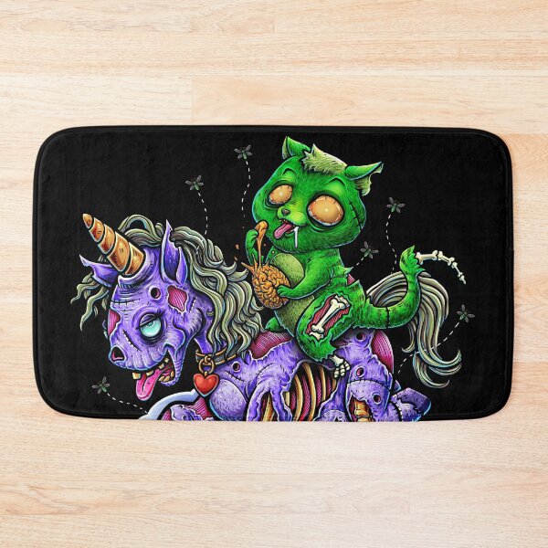 Item preview, Zombie Cat Riding Unicorn designed and sold by lillyrise.