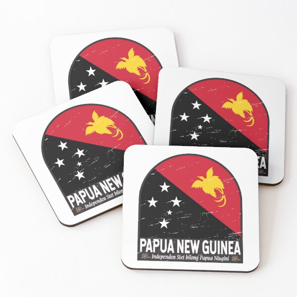 Item preview, Papua New Guinea Flag Emblem Distressed Vintage designed and sold by KrisSidDesigns.