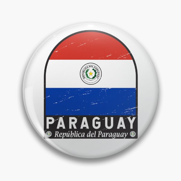 Item preview, Paraguay Flag Emblem Distressed Vintage designed and sold by KrisSidDesigns.
