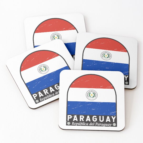 Item preview, Paraguay Flag Emblem Distressed Vintage designed and sold by KrisSidDesigns.