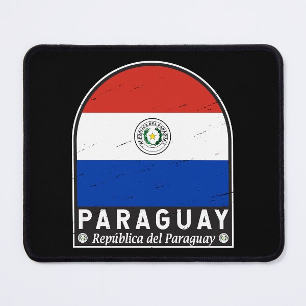 Item preview, Paraguay Flag Emblem Distressed Vintage designed and sold by KrisSidDesigns.