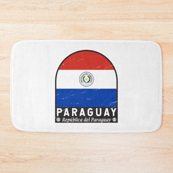 Item preview, Paraguay Flag Emblem Distressed Vintage designed and sold by KrisSidDesigns.