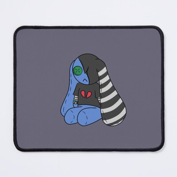 Item preview, Sad Bunny Plush Art - Emo designed and sold by lunaticmocha.