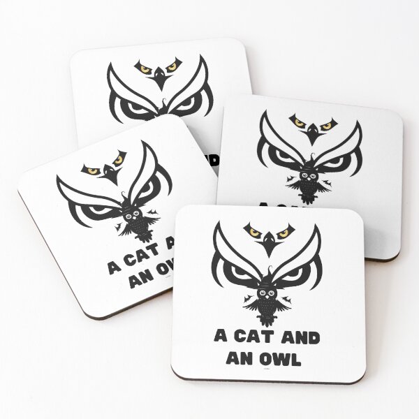 Item preview, a Cat And An Owl designed and sold by DAYLIFE.