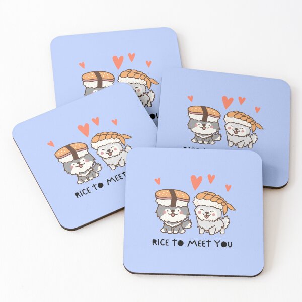 Item preview, Kwaii Funny Sushi - Japanese Food - Rice To Meet You designed and sold by tnwbank.