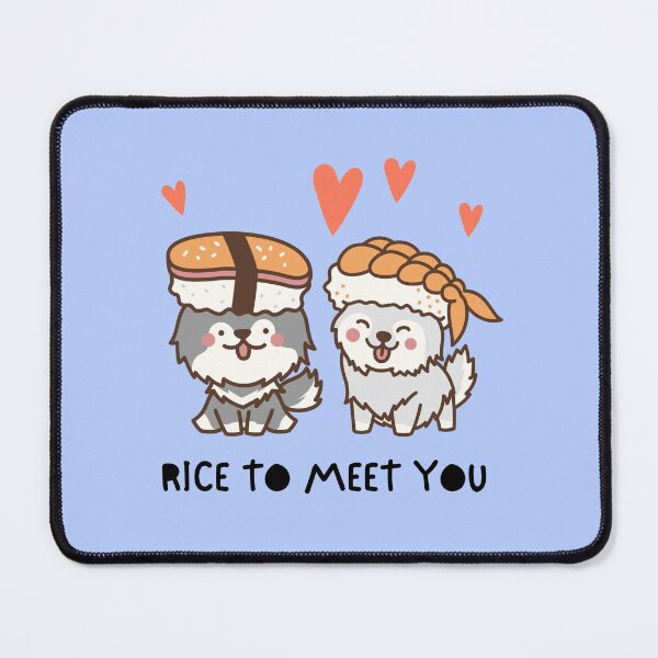 Item preview, Kwaii Funny Sushi - Japanese Food - Rice To Meet You designed and sold by tnwbank.