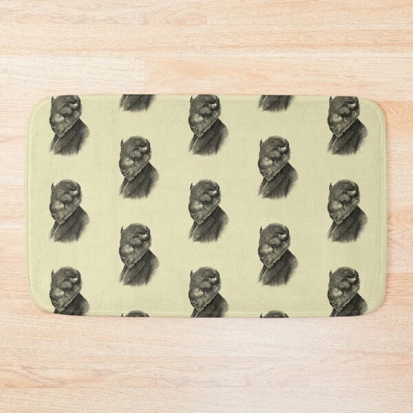 Item preview, Gentleman Bison portrait (cream) designed and sold by Madame Memento.