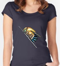 Australian blue banded bee Fitted Scoop T-Shirt