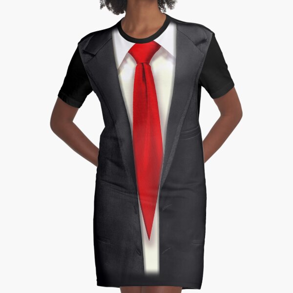 Blood Tie, Black Suit Graphic T-Shirt Dress