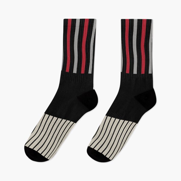 Item preview, Colour Pop Stripes - Red, Grey, Black and Bone White designed and sold by LAEC-Shop.