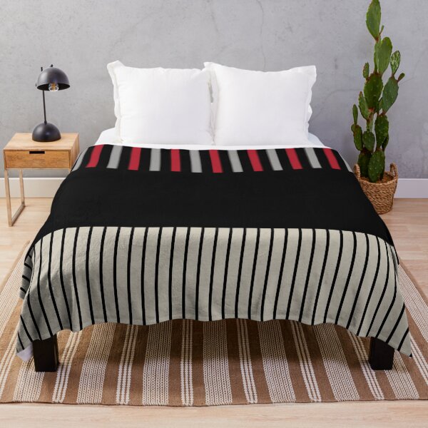 Item preview, Colour Pop Stripes - Red, Grey, Black and Bone White designed and sold by LAEC-Shop.