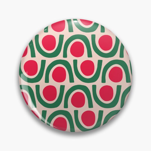 Item preview, Red and Green Shapes Pattern designed and sold by JuneJournal.