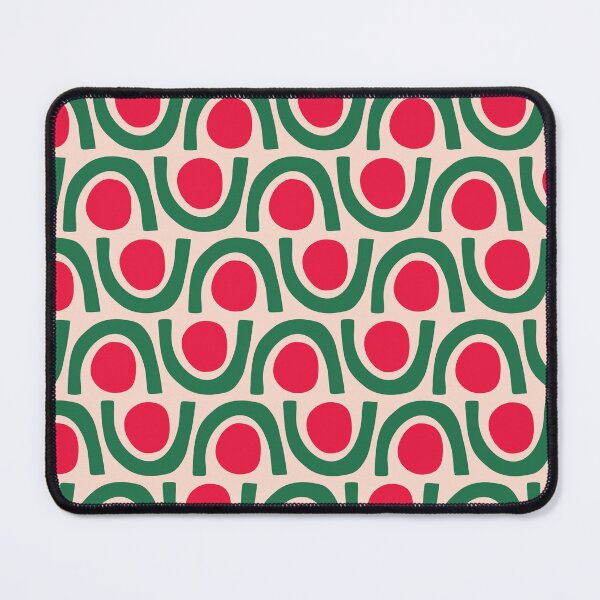 Item preview, Red and Green Shapes Pattern designed and sold by JuneJournal.