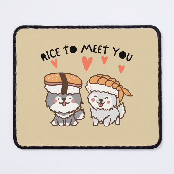 Item preview, Kwaii Funny Sushi - Japanese Food - Rice To Meet You designed and sold by tnwbank.