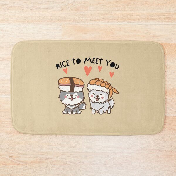 Item preview, Kwaii Funny Sushi - Japanese Food - Rice To Meet You designed and sold by tnwbank.