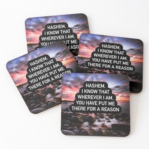 Item preview, Hashem I know that wherever I am you have put me there for a reason designed and sold by Stories To Inspire - Motivational Jewish Quotes.
