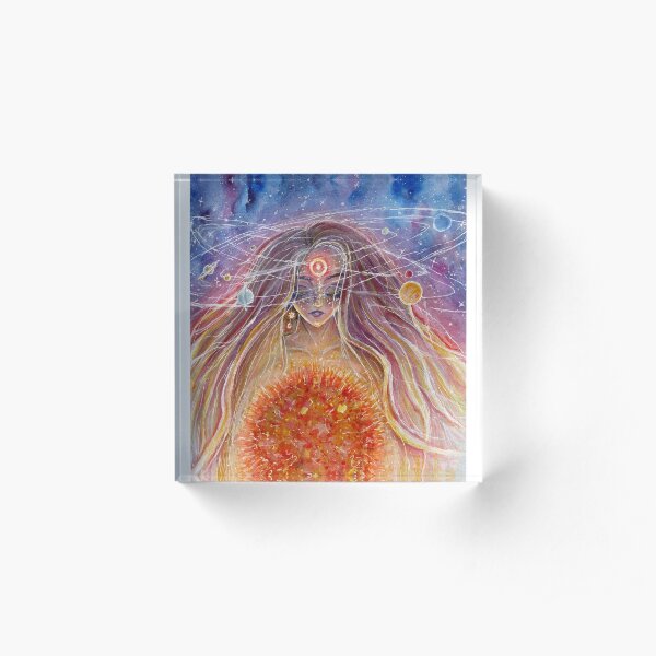 Sun Girl Acrylic Block