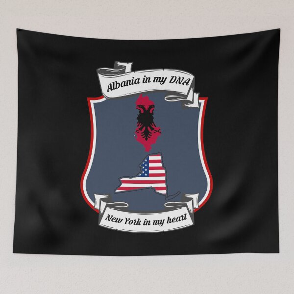 Item preview, Albania in my DNA, New York in my heart Heritage designed and sold by Tony ⭐⭐⭐⭐⭐.