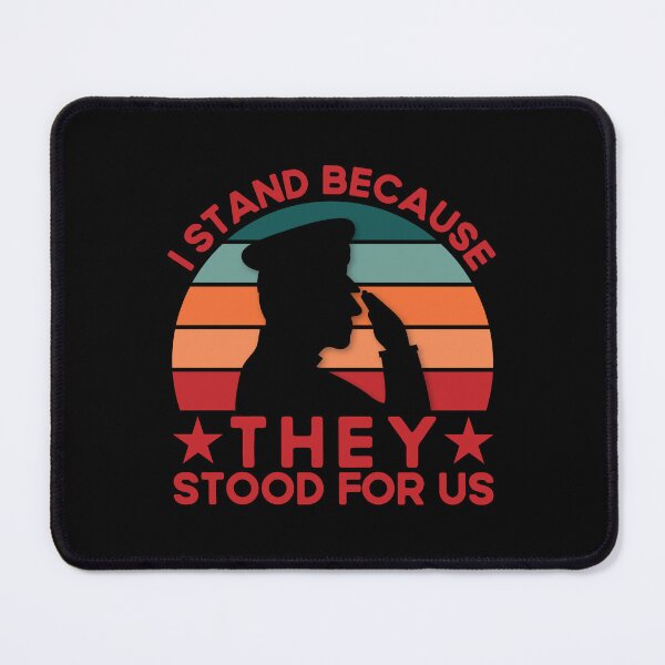 Item preview, I Stand Because They Stood For Us American Flag designed and sold by shopx8.