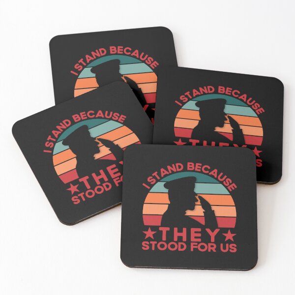 Item preview,  I Stand Because They Stood For Us American Flag designed and sold by shopx8.