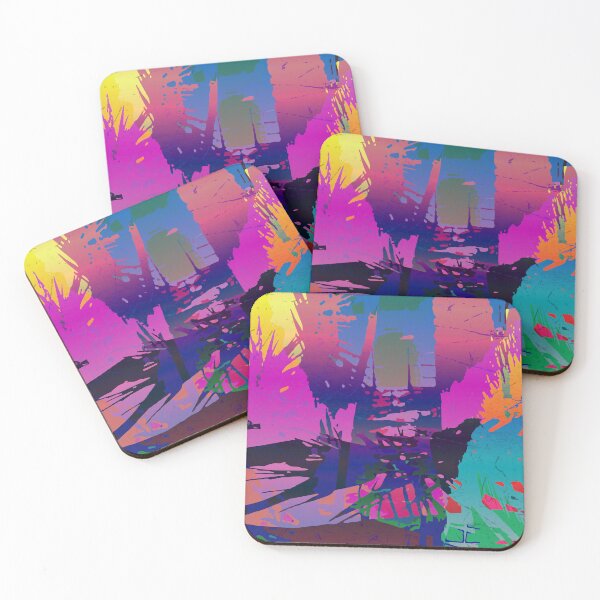 Item preview, Abstract tropical reflection designed and sold by makart2.