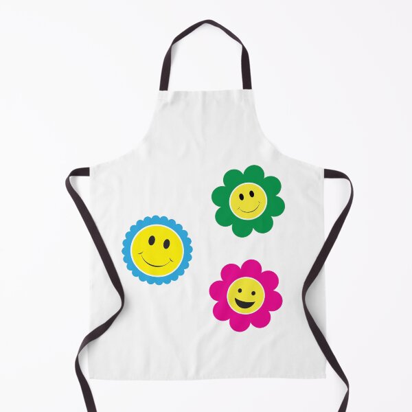 Item preview, Smiley Face Flowers - 3 Smiley Face Flowers in Bright Colors designed and sold by gjsart.