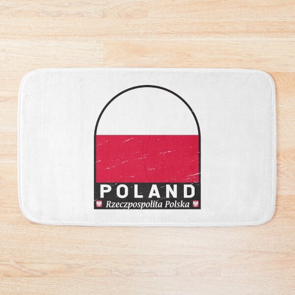 Item preview, Poland Flag Emblem Distressed Vintage designed and sold by KrisSidDesigns.