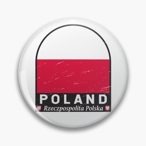 Item preview, Poland Flag Emblem Distressed Vintage designed and sold by KrisSidDesigns.