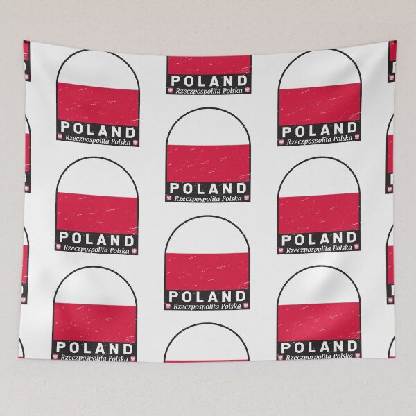 Item preview, Poland Flag Emblem Distressed Vintage designed and sold by KrisSidDesigns.