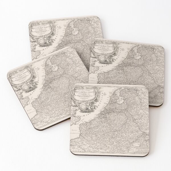 Item preview, Mare Germanicum Vintage Map of Belgium and Netherlands designed and sold by margotana.