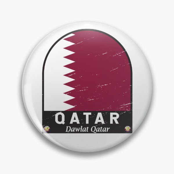 Item preview, Qatar Flag Emblem Distressed Vintage designed and sold by KrisSidDesigns.
